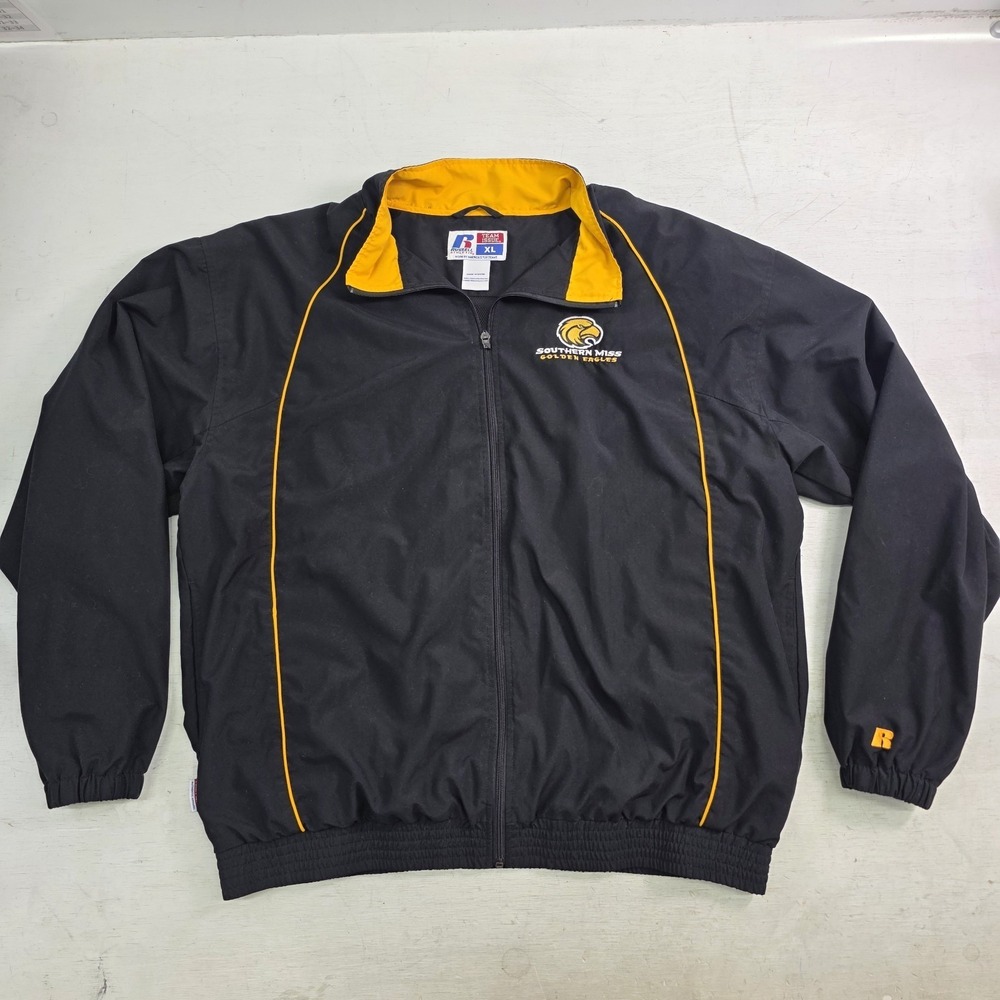 Vintage Russell Team Issue USM Southern Miss Eagles Zip Windbreaker Jacket XL
